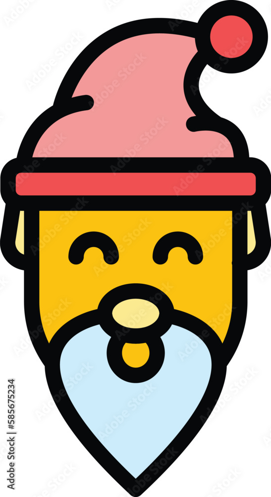 Poster gnome dwarf icon. outline gnome dwarf vector icon for web design isolated on white background color 