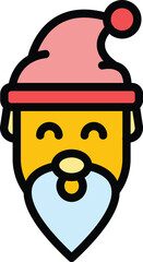 Gnome dwarf icon. Outline Gnome dwarf vector icon for web design isolated on white background color flat