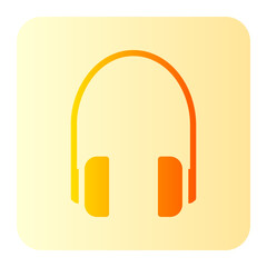 headphone gradient icon
