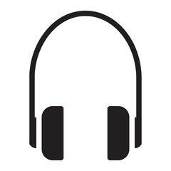 headphone glyph icon