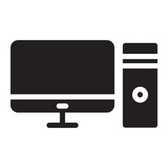 omputer glyph icon