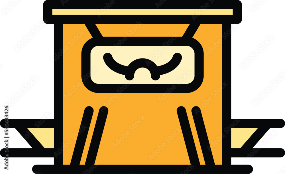 Poster ranch welcome icon. outline ranch welcome vector icon for web design isolated on white background co