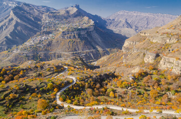 Autumn landscape in the mountains