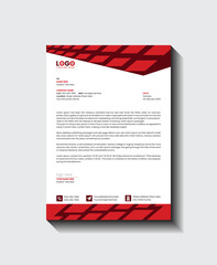 Creative and modern business letterhead design set