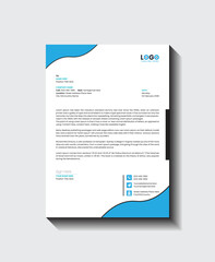 Creative and modern business letterhead design template