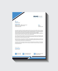 Creative and modern business letterhead design set