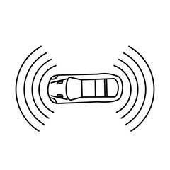 parking sensor, assist highway safety, top view 
