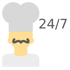 Food and drinks icon. Restaurant Flat icon Vector illustration.