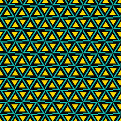 Triangles and lines seamless vector background pattern design