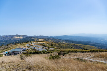 Fototapeta na wymiar 芦ノ湖スカイライン　山伏峠展望台から見た風景