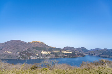 芦ノ湖スカイライン　山伏峠展望台から見た風景