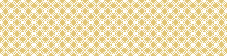 Seamless gold pattern on a white background. Golden weave. Illustration for backgrounds, banners, advertising and creative design