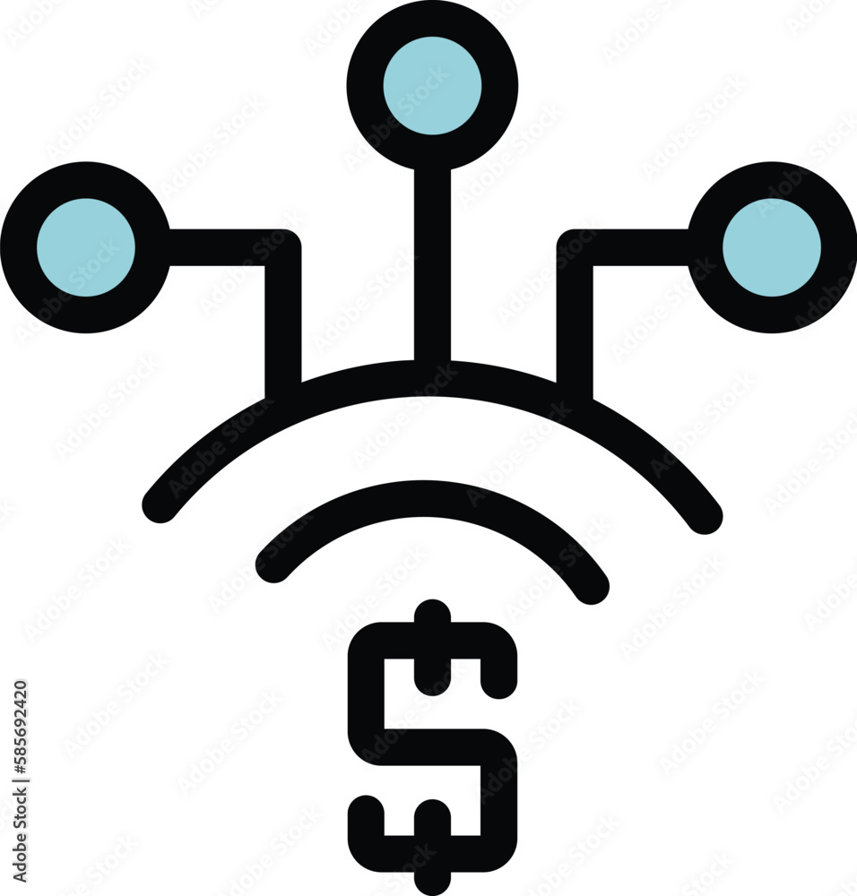 Aufkleber paid internet icon. outline paid internet vector icon for web design isolated on white background co