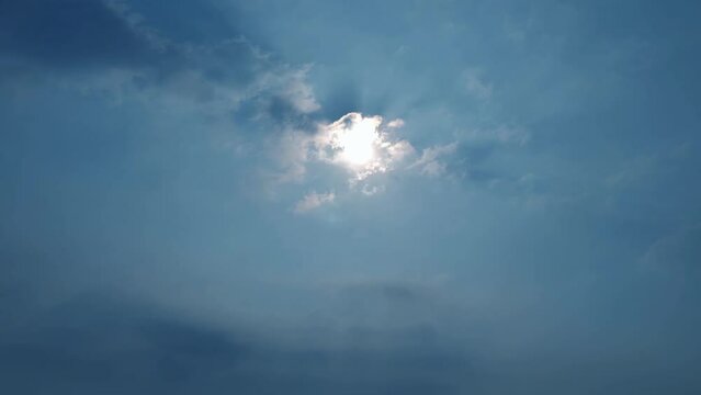 Fast speed b-roll scene of cloud moving pass full moon and covering it in the night, black smoke blinding lunar, spooky environment, mysterious cloudy sky for horror movie background