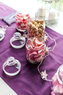 Sweets on candy bar 