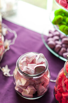 Sweets on candy bar 