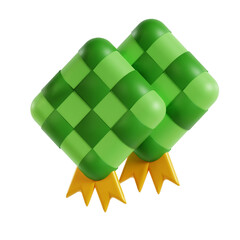 3d render of eid mubarak decoration