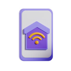 Smart home 3d icon