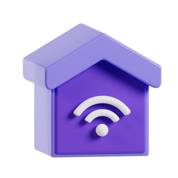 smart home 3d icon