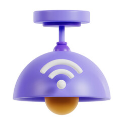 Smart lamp 3d icon