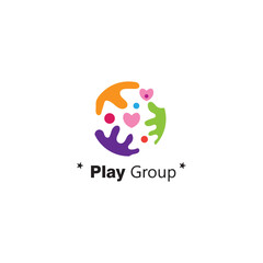 children education logo abstract design circle vector illustration
