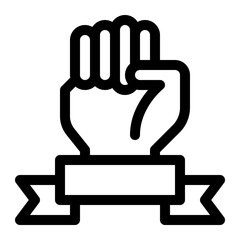 protest line icon