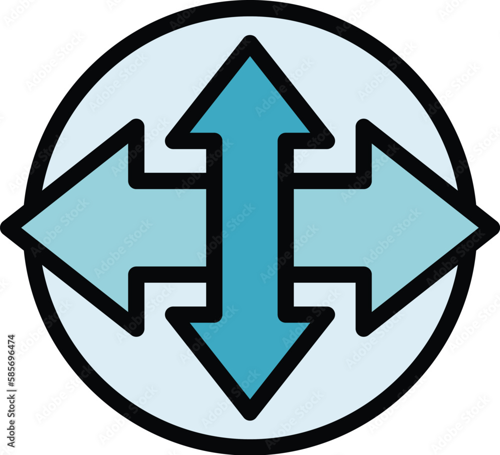 Poster human resources direction icon. outline human resources direction vector icon for web design isolate