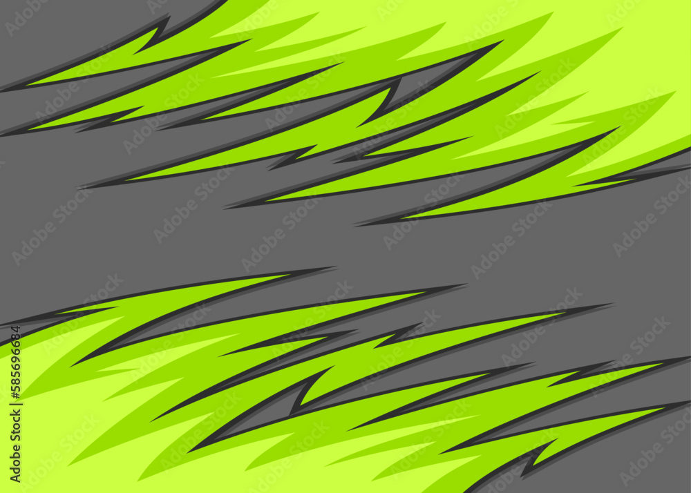 Poster abstract background with reflective curved spike pattern