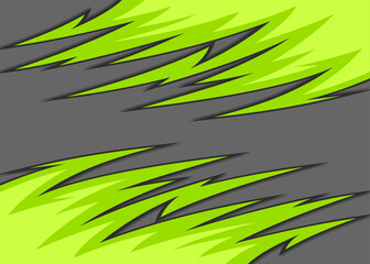 Abstract background with reflective curved spike pattern