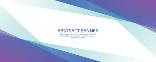 Geometric business style presentation banner design