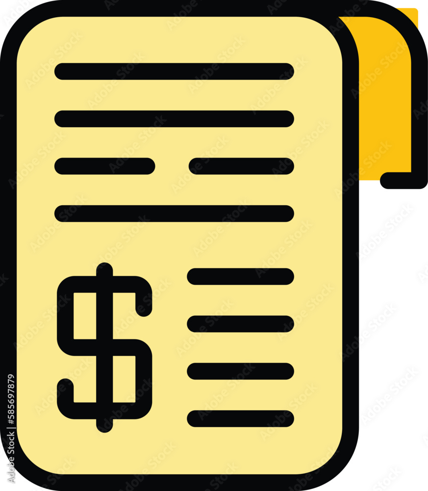 Aufkleber liability payment icon. outline liability payment vector icon for web design isolated on white backg