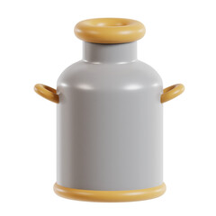 milk container on isolated white background