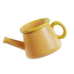 watering can on isolated white background