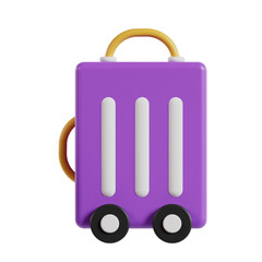 suitcase 3d icon