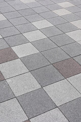 モザイクタイルの地面