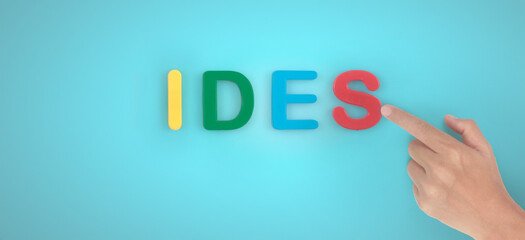 Copy space and word direct and hands