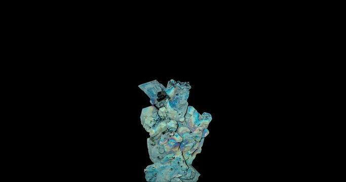 colorful hematite iron rose. macro detail texture background. close-up raw rough unpolished semi-precious gemstone