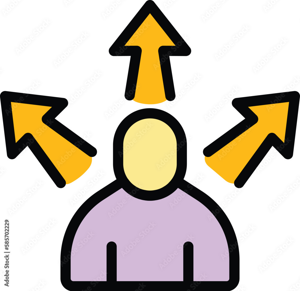 Poster rush job direction icon. outline rush job direction vector icon for web design isolated on white bac