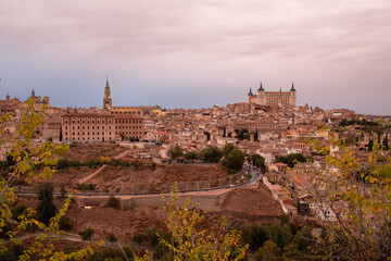 Fototapeta na wymiar View of the city of Toledo, Castilla la Mancha