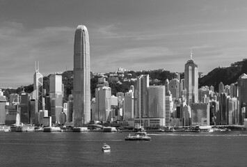 Obraz premium Skyline and Victoria Harbor of Hong Kong city