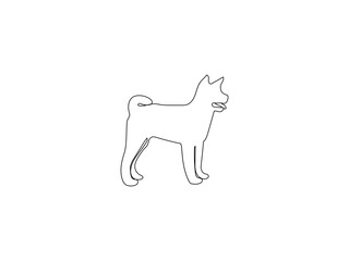silhouette dog vector design and illustration. dog vector design outline. dog vector images with white background.