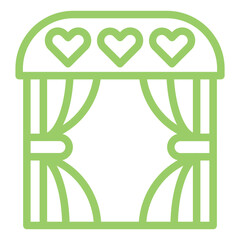 Vector Design Wedding Arch Icon Style