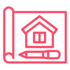 Vector Design Blueprint Icon Style