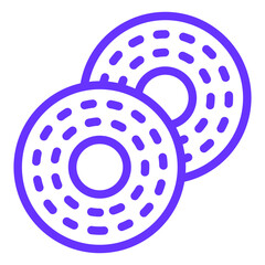 Vector Design Bagel Icon Style