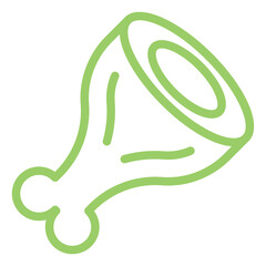 Fototapeta premium Vector Design Ham Leg Icon Style