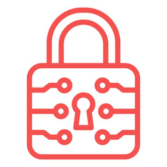 Vector Design Lock Icon Style