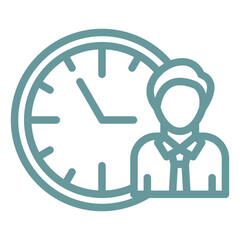 Fototapeta premium Vector Design Working Hours Icon Style