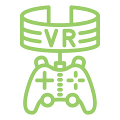 Vector Design Vr Game Icon Style