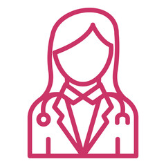 Obraz premium Vector Design Lady Doctor Icon Style