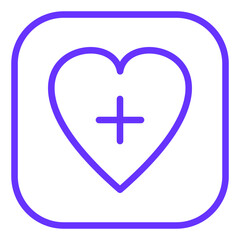 Obraz premium Vector Design Medical App Icon Style